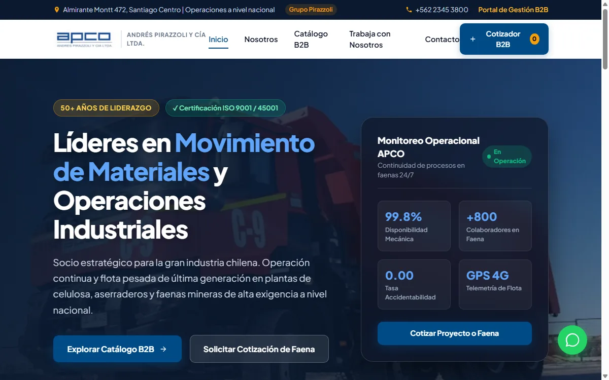 Captura de APCO Chile