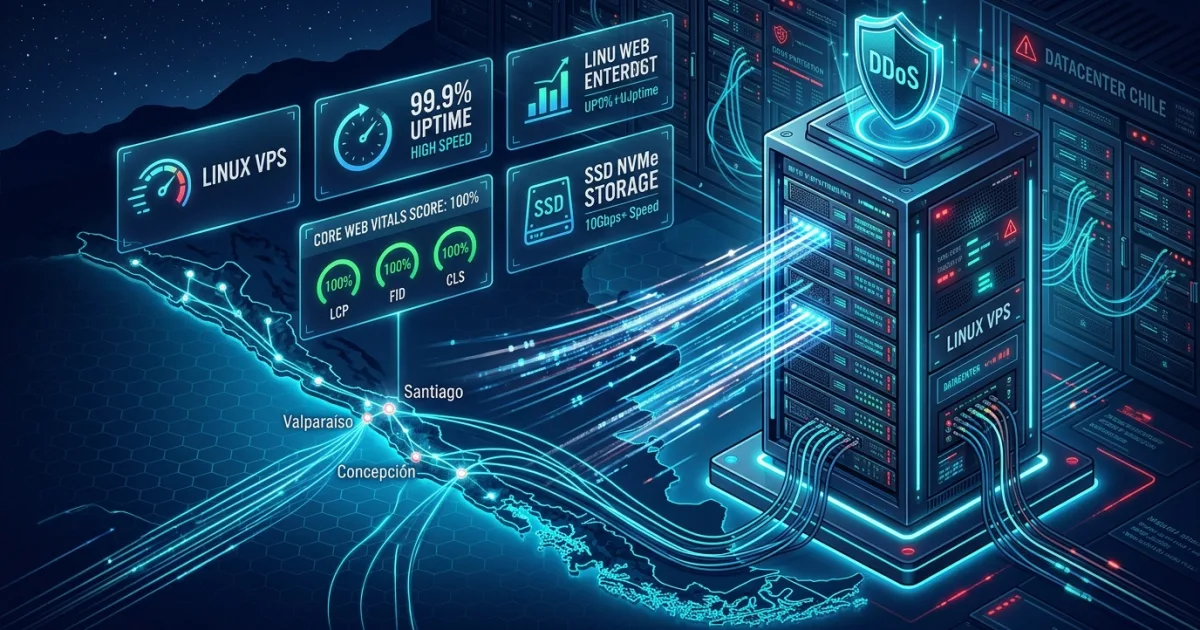 Servidor VPS en Chile con alta velocidad y optimización Core Web Vitals